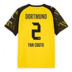 Pánské fotbalový oblečení Borussia Dortmund Yan Couto #2 Domácí košile 2025-26 Krátkým Rukávem